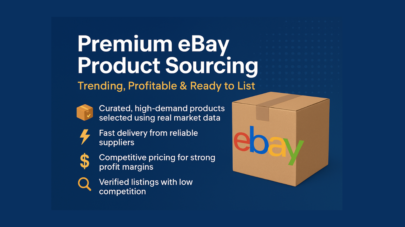 📦 Premium eBay Stocks Product Sourcing | Trending, Profitable & Ready to List